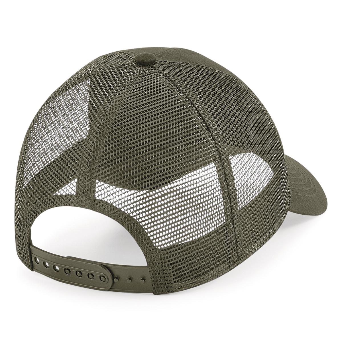 Bison 1879 Organic Cotton Trucker Cap Olive Rear