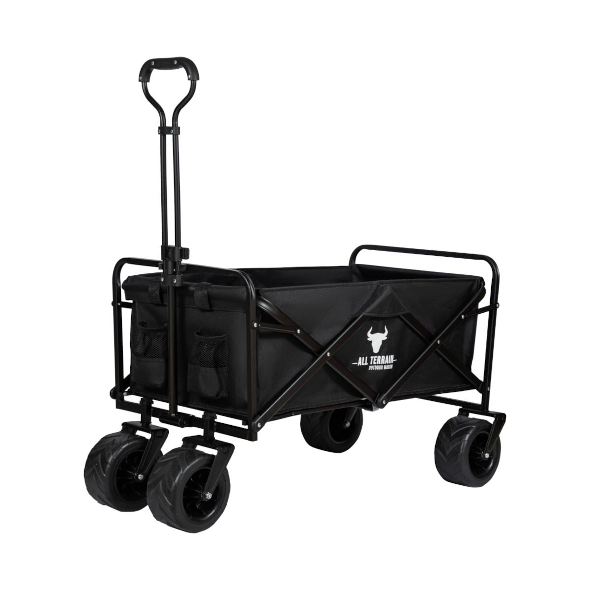 Bull All Terrain Folding Outdoor Trolley / Wagon - Black