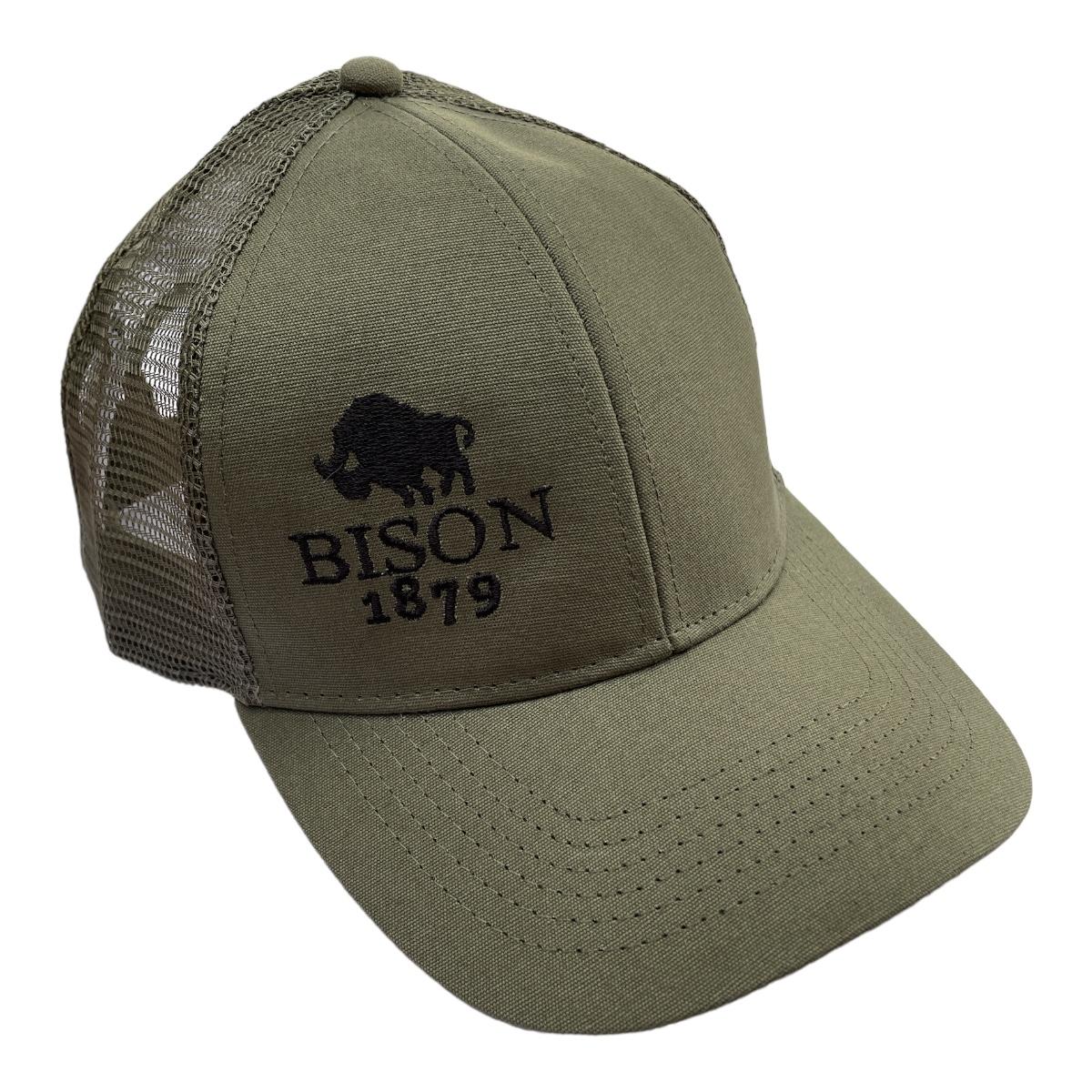 Bison 1879 Organic Cotton Trucker Cap Olive