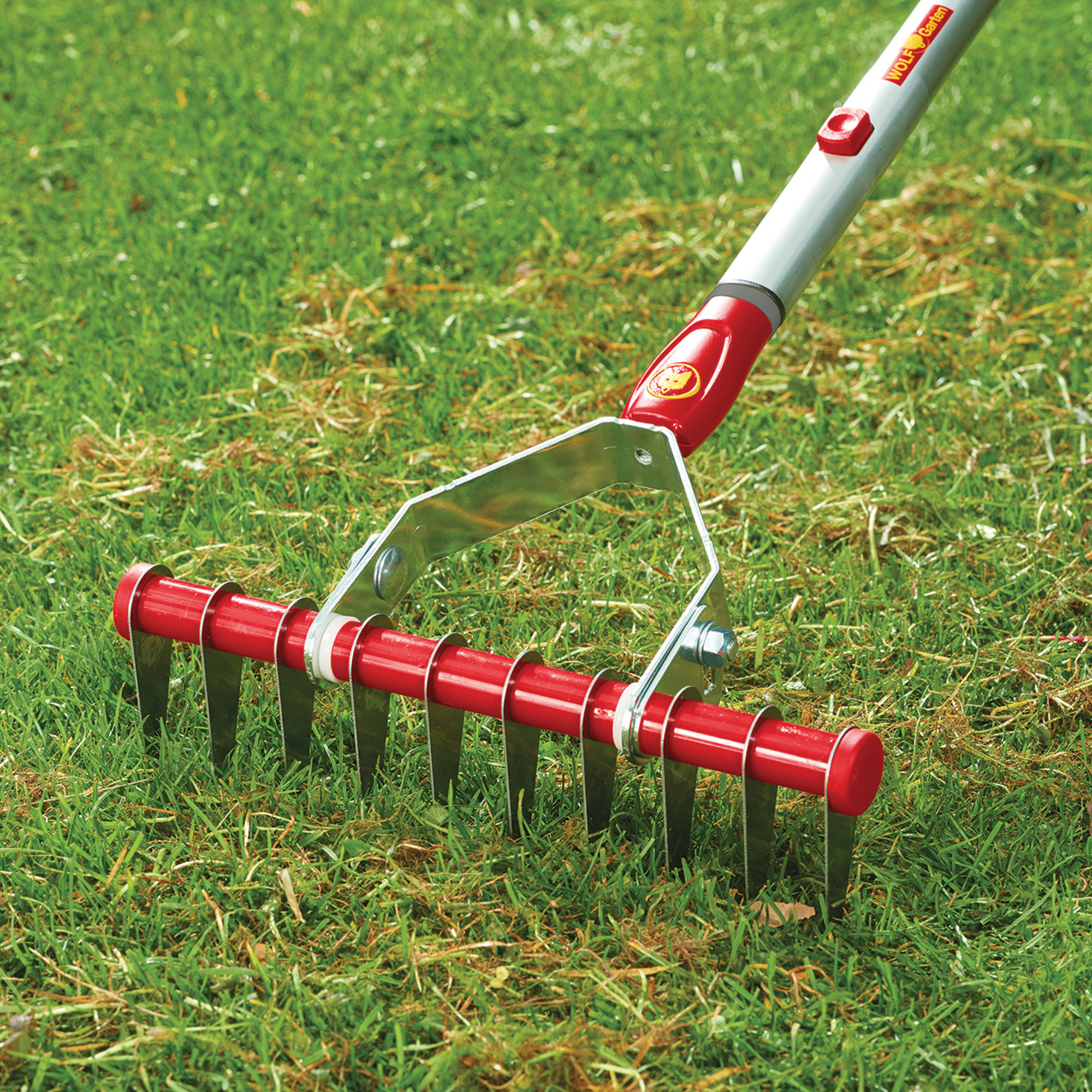 Wolf Garten multi-changeĀ® Moss Removal Rake 1