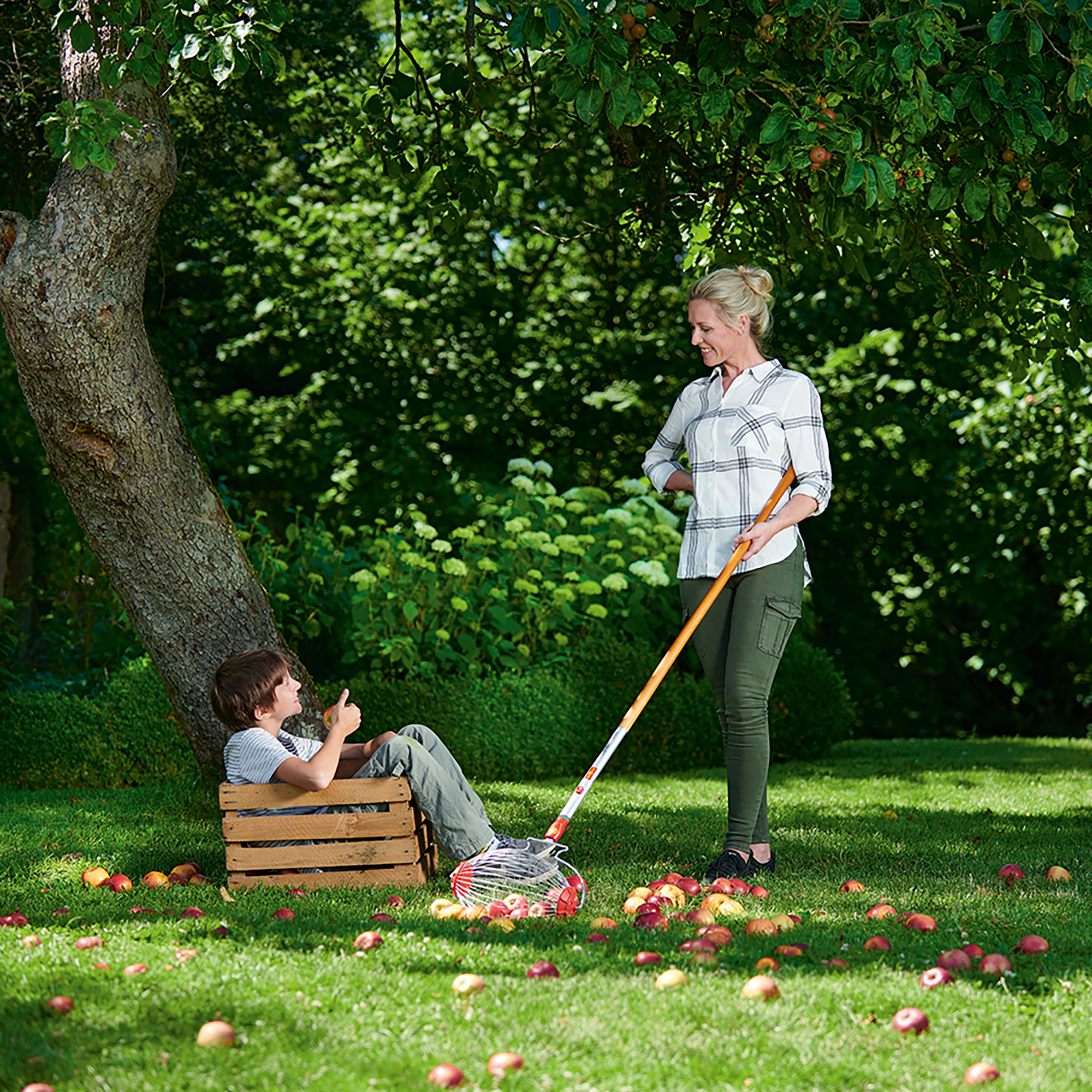 Wolf Garten multi-change® Fruit Collector action