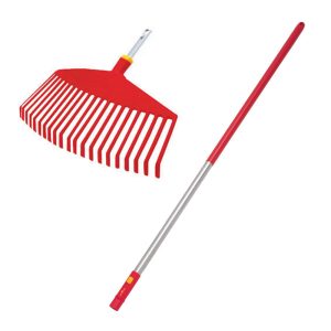 Wolf Garten Handle and Leaf Rake Set