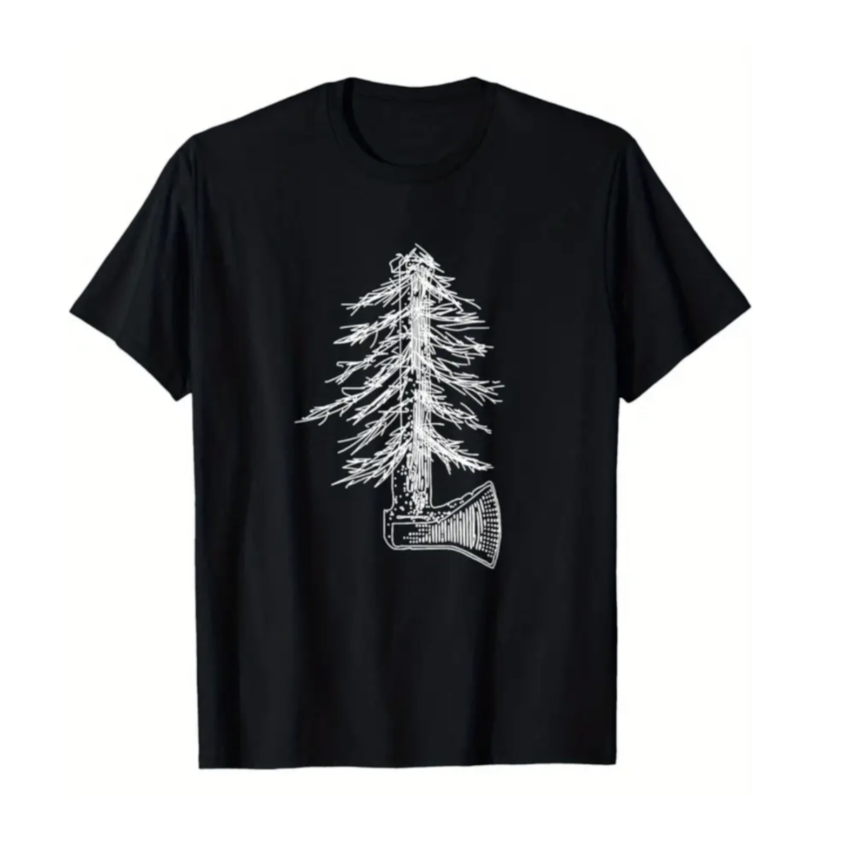CEuk Vintage Axe Logging T-Shirt Black S-XXL
