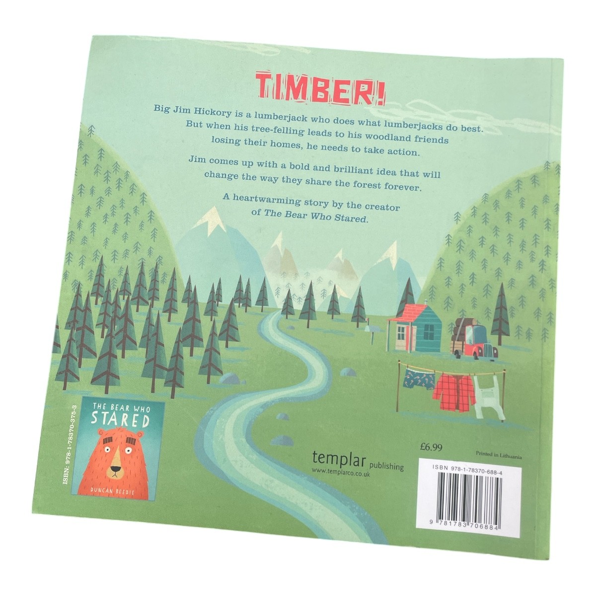 The Lumberjack's Beard Story Book Paperback Reverse