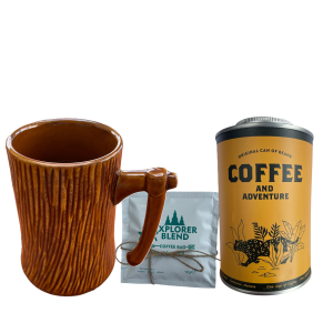 CEuk Coffee Adventure Bundle – Axe Mug, Storage Tin & Explorer Coffee Bags
