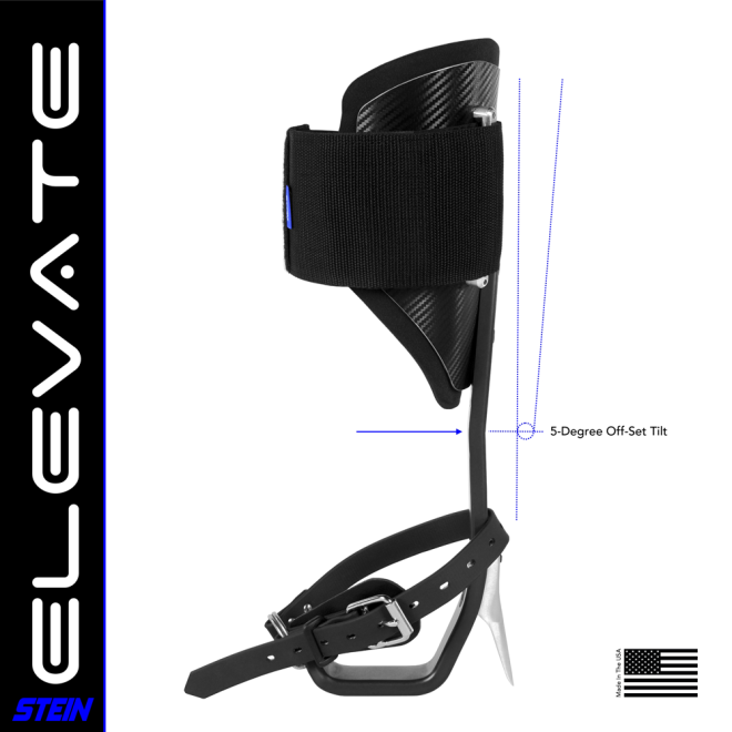 Stein ELEVATE Climbing Spikes Kit - Fitted with 43mm Gaffs & Velcro Pads - Blue ab
