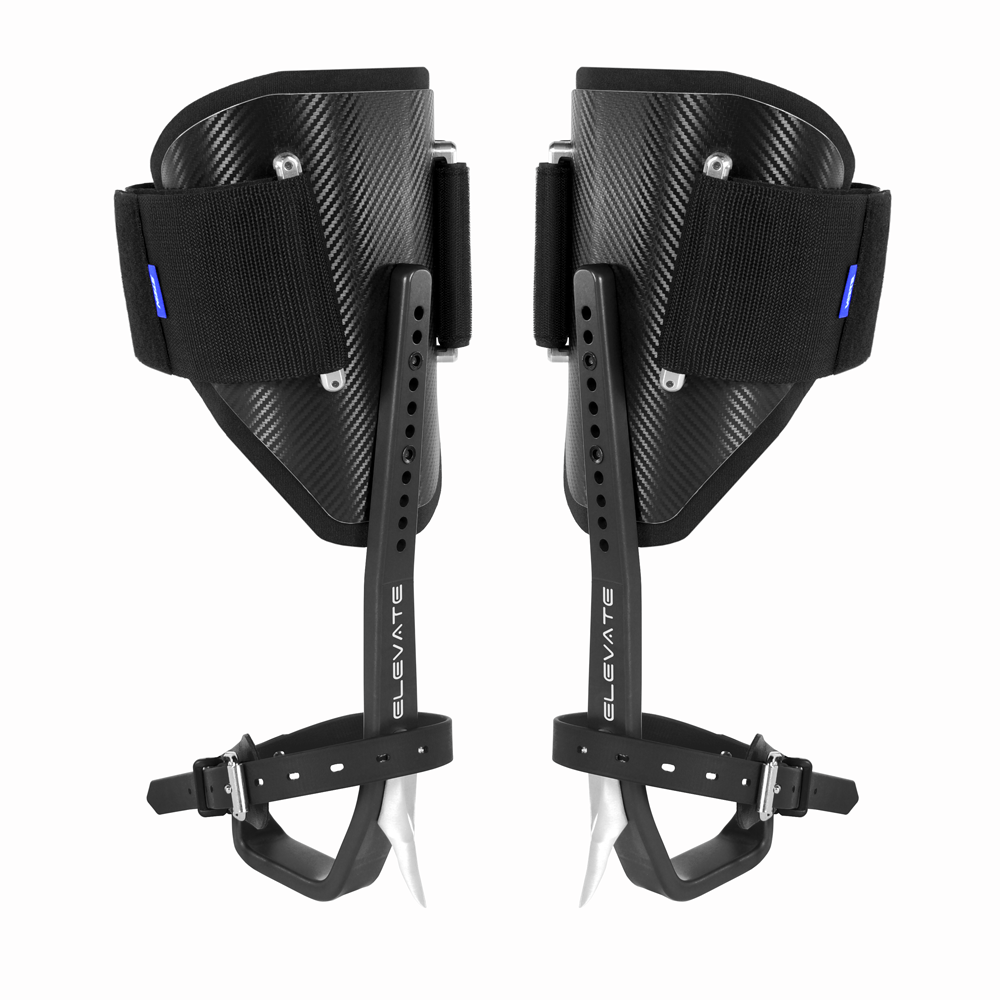 Stein ELEVATE Climbing Spikes Kit - Fitted with 43mm Gaffs & Velcro Pads - Black - Image 2