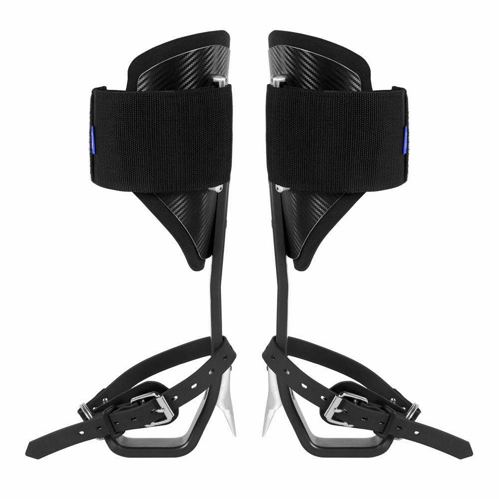 Stein ELEVATE Climbing Spikes Kit - Fitted with 43mm Gaffs & Velcro Pads - Black