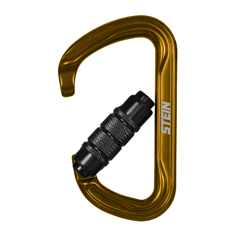 Stein Secura D 3 Way Carabiner - Gold 2