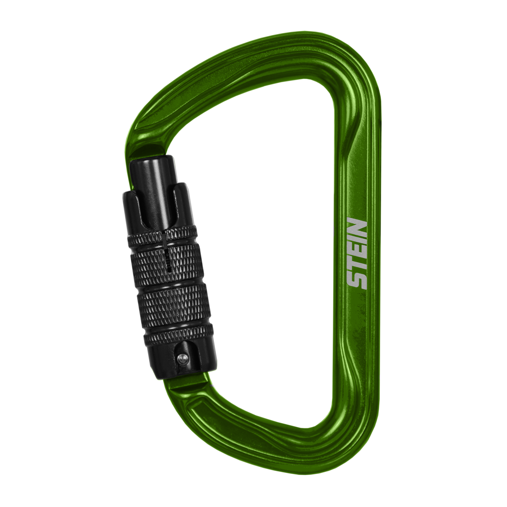 Stein Secura D 3 Way Carabiner - Green 4