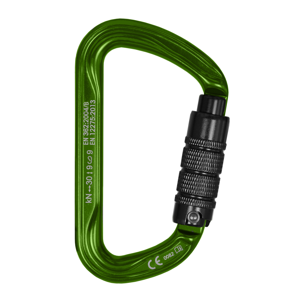 Stein Secura D 3 Way Carabiner - Green 2