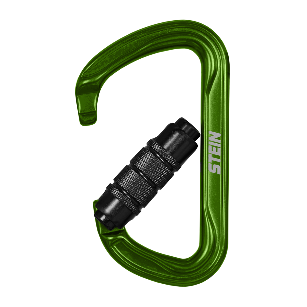 Stein Secura D 3 Way Carabiner - Green 3