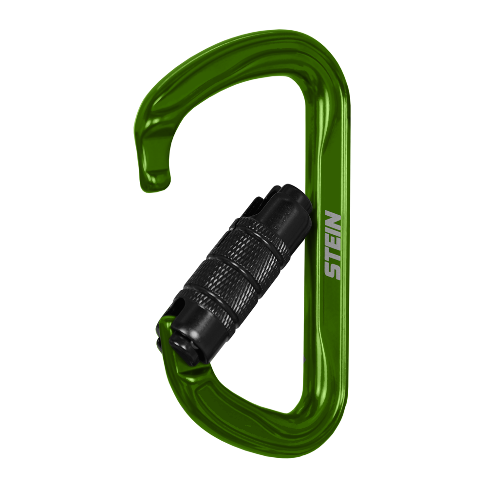 Stein Secura D 3 Way Carabiner - Green 1