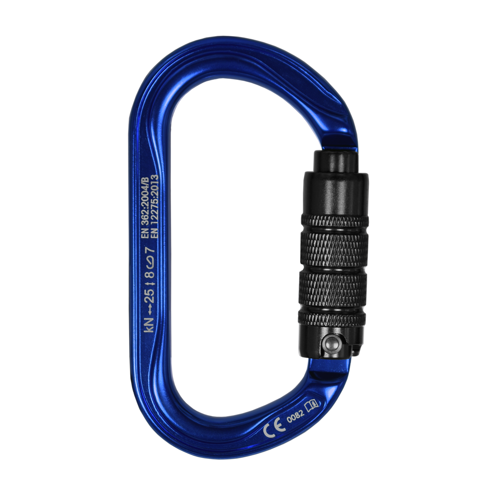 Stein Secura OVAL 3 Way Carabiner - Blue 3