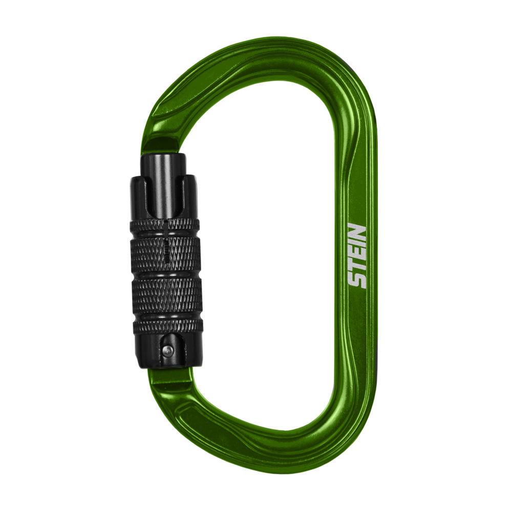 Stein Secura OVAL 3 Way Carabiner - Green 4