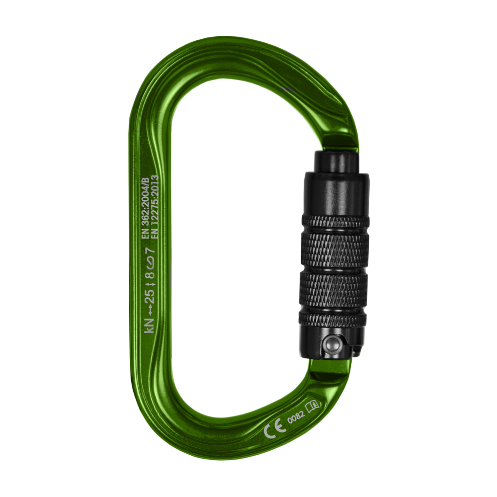 Stein Secura OVAL 3 Way Carabiner - Green 5