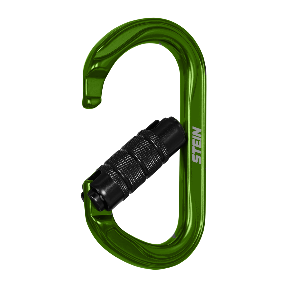 Stein Secura OVAL 3 Way Carabiner - Green 3