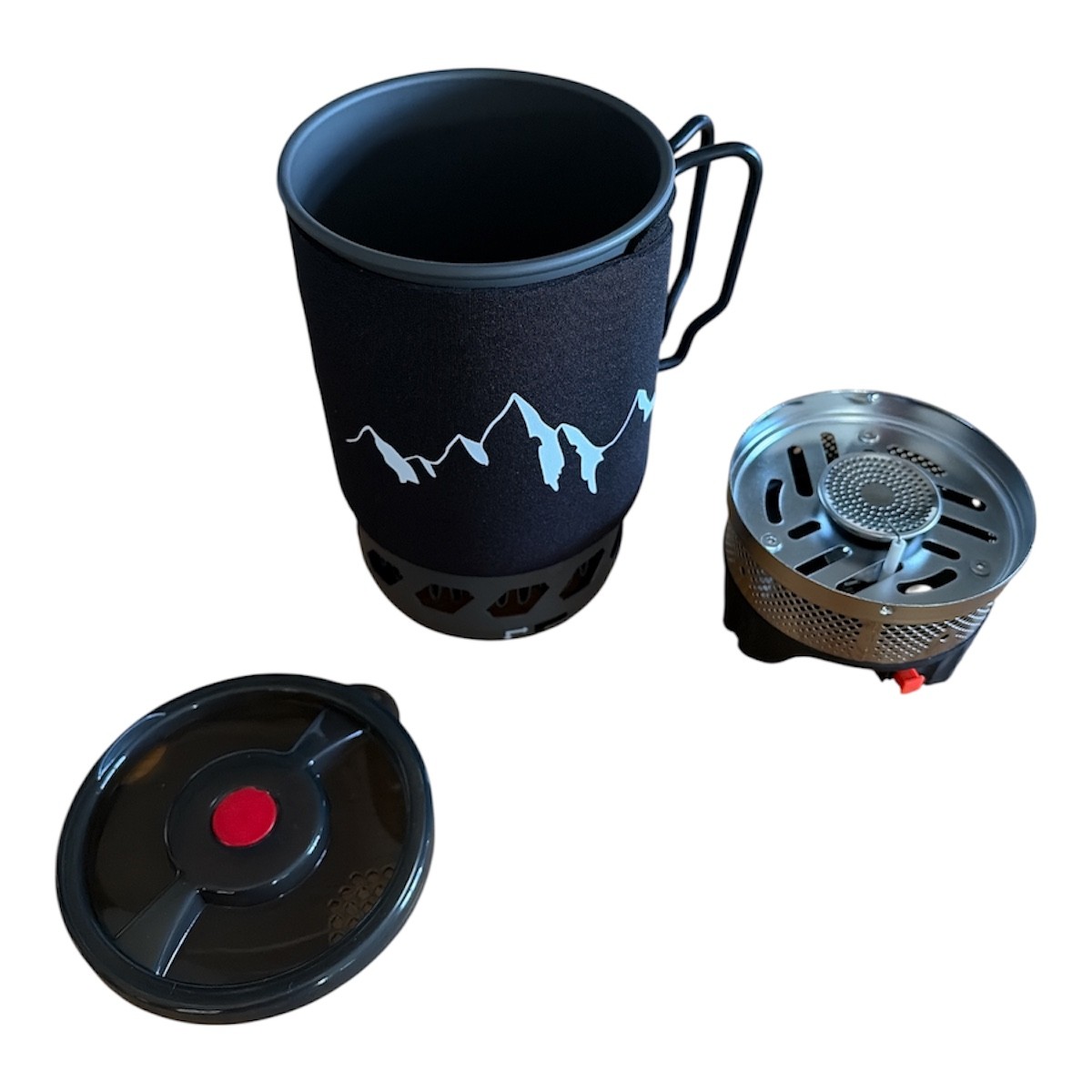 CEuk Outdoor Camping Stove 0.9L Vessel Lid Stove