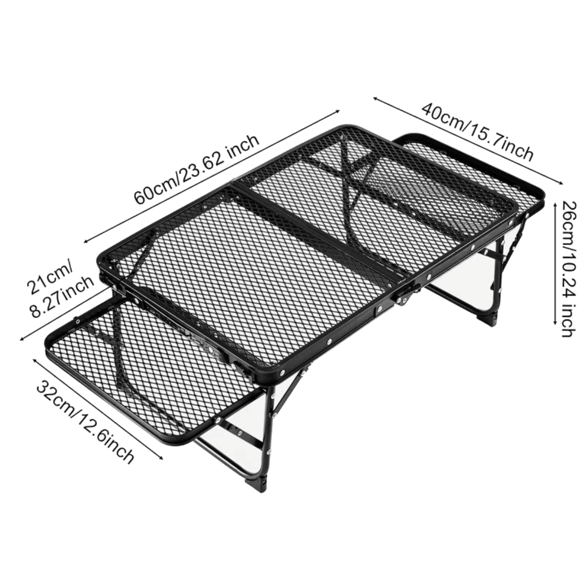 CEuk Bushcraft Portable Folding Camping Table Measurements